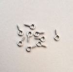 10 20 50 100 200 500 or 1000 Small Screw Hooks Eye Pins Jewellery 7.5mm - 10mm Length