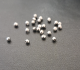 100 pack of 2mm Silver Spacer Beads 0.7mm Hole Diameter