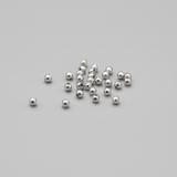 100 pack of 2mm Silver Spacer Beads 0.7mm Hole Diameter