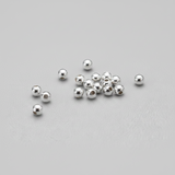 100 pack of 2mm White Silver Spacer Beads 0.7mm Hole Diameter