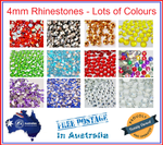 100-2000 4mm Rhinestones non hot fix Acrylic Flat Back