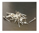 10 - 1000 Earring Posts 4mm/6mm/8mm Pad Size 12mm length No Backings