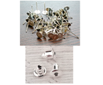 10-2000 Earring Stud 4 6 8mm post pad finding bullet backs