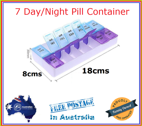 Container Individual Tablet Compartments