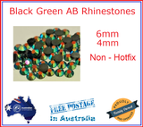 100-2000 AB 3mm 4mm 5mm 6mm - Flat Back Reflective Rhinestones Diamante Colours