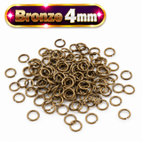 10-1000 Bronze Split Jump Ring Rings 4mm, 7mm, 10mm