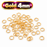 10 -1000 Gold Split Jump Ring Rings 4mm, 6mm, 7mm, 10mm