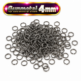 10-1000 Gunmetal Split Jump Ring Rings 4mm, 7mm, 10mm