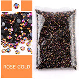 100-2000 AB 3mm 4mm 5mm 6mm - Flat Back Reflective Rhinestones Diamante Colours