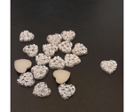 10/20/50/100 piece pack rhinestones love heart sparkle