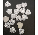 10/20/50/100 piece pack rhinestones love heart sparkle