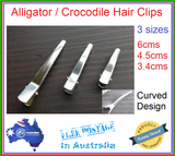 5-50 Silver Alligator Hair Clips 34mm 45mm or 60mm