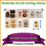 10-1000 Butterfly Earring Scroll Backs