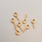 10 20 50 100 200 500 or 1000 Small Screw Hooks Eye Pins Jewellery 7.5mm - 10mm Length