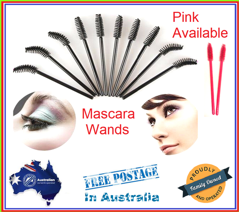 2/5/10/20/50/100/200/500x Spoolie eyebrow disposable mascara wands