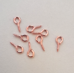 10 20 50 100 200 500 or 1000 Small Screw Hooks Eye Pins Jewellery 7.5mm - 10mm Length