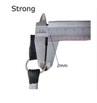 Walking Stick Wrist Strap Trekking Pole Nylon Strong Stretchy Black Straps Only