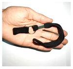 Walking Stick Wrist Strap Trekking Pole Nylon Strong Stretchy Black Straps Only