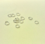 10-1000 White Silver Split Jump Ring Rings 4mm 7mm 10mm