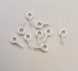 10 20 50 100 200 500 or 1000 Small Screw Hooks Eye Pins Jewellery 7.5mm - 10mm Length