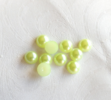 100/500/1000/2000 Faux Half Pearl Rhinestones Flat Back 4mm / 6mm