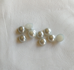100/500/1000/2000 Faux Half Pearl Rhinestones Flat Back 4mm / 6mm