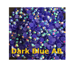 100-2000 AB 4 or 6mm - Flat Back Reflective Rhinestones Diamante Colours