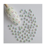 100-2000 AB 4 or 6mm - Flat Back Reflective Rhinestones Diamante Colours