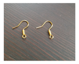 10/20/50/100/200/400/1000 Earring Hook Hooks coils Ear Wire