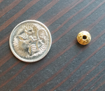 5/10/20/50 Tibetan gold or silver disk metal spacer beads