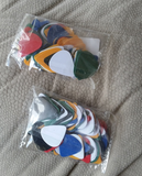 10/20/50 Solid Colour Plectrums Picks Random Selection Celluloid