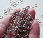 10-1000 Silver Split Jump Ring Rings 4mm, 7mm, 10mm