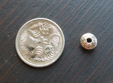 5/10/20/50 Tibetan gold or silver disk metal spacer beads